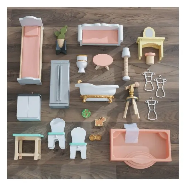 Casuta de joaca din lemn pentru papusi celeste mansion - okekk65979