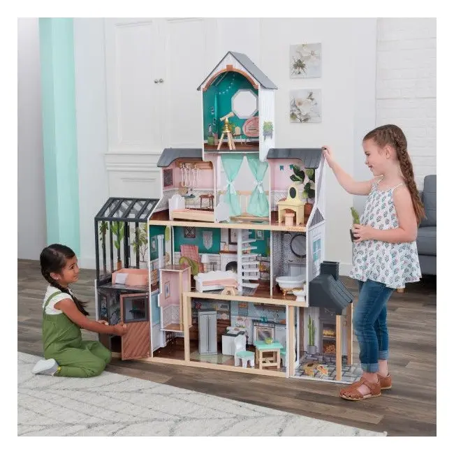 Casuta de joaca din lemn pentru papusi celeste mansion - okekk65979