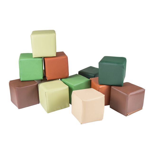 Cuburi De Jucarie Xl Din Spuma Moale Pentru Constructii, 15x15cm Cuburi Certificate, Moro Pjbkl001ie