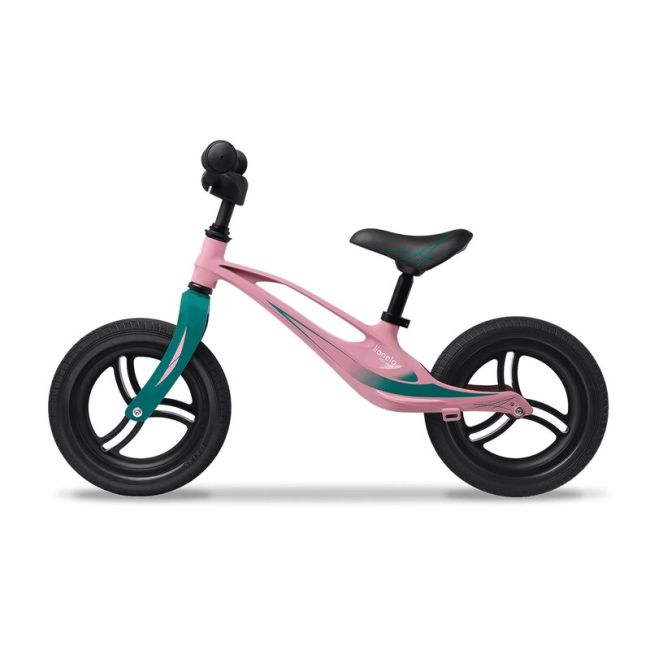 Lionelo - Bicicleta usoara Bart Tour, Fara pedale, Cu cadru din magneziu, Cu ghidon si sa reglabile, Greutate 3.8 Kg, 12 inch, Conform cu standardul european de securitate EN71, Pink Bubblegum BYNLOE-BART_TOUR_PINK_BUBBLEGUM