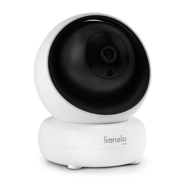 Lionelo - Videofon Babyline 8.3, Cu termometru, Cu melodii, Comunicare in 2 sensuri, Rotire 360 grade, Alb BYNLOC-BABYLINE_8.3_WHITE