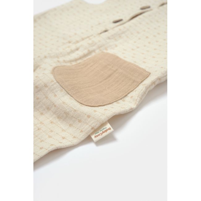 Salopeta cu bretele si buzunar, 100% bumbac - Stone, BabyCosy (Marime: 18-24 Luni) JEMBC-CSYM7042-18