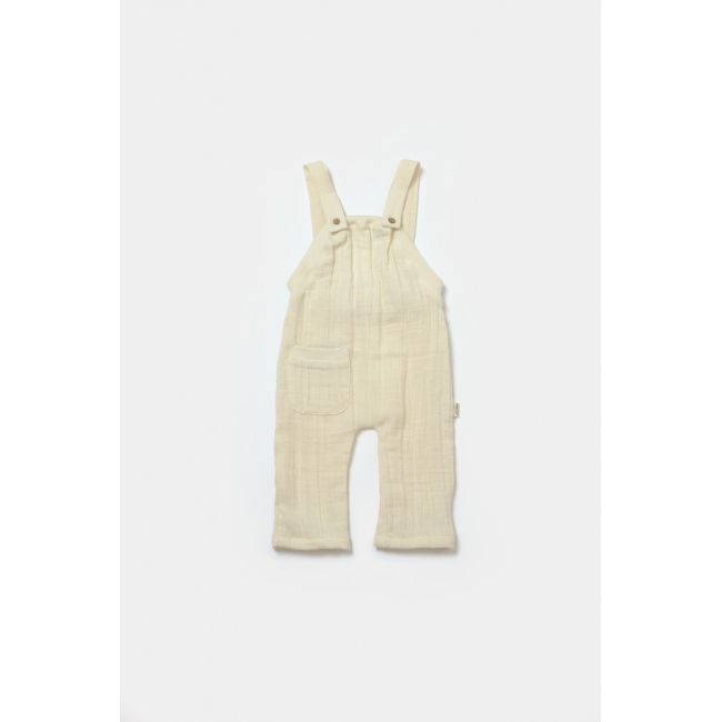 Set bluza si salopeta, Winter muselin, 100% bumbac - Stone, BabyCosy (Marime: 6-9 luni) JEMBC-CSYM7045-6