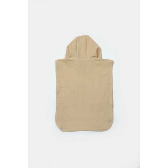 Prosop plaja - poncho copii din muselina absorbanta, Apricot, BabyCosy JEMBC-CSYM7056