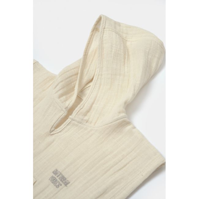 Prosop plaja - poncho copii din muselina absorbanta, Stone, BabyCosy JEMBC-CSYM7054