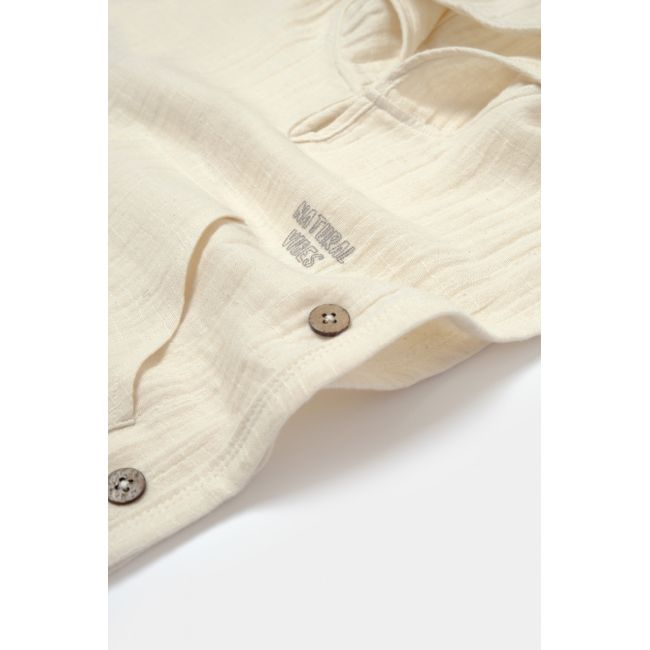 Prosop plaja - poncho copii din muselina absorbanta, Stone, BabyCosy JEMBC-CSYM7054