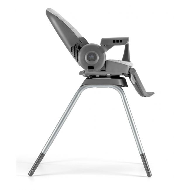 Scaun De Masa 4in1 Pentru Bebelusi Si Copii, Cam   Original, Inaltime Ajustabila, Varsta 0-14 Ani, Pliabil, Centura De Siguranta In 5 Puncte, Depozitare, Gri Matlasat Pjb9220065