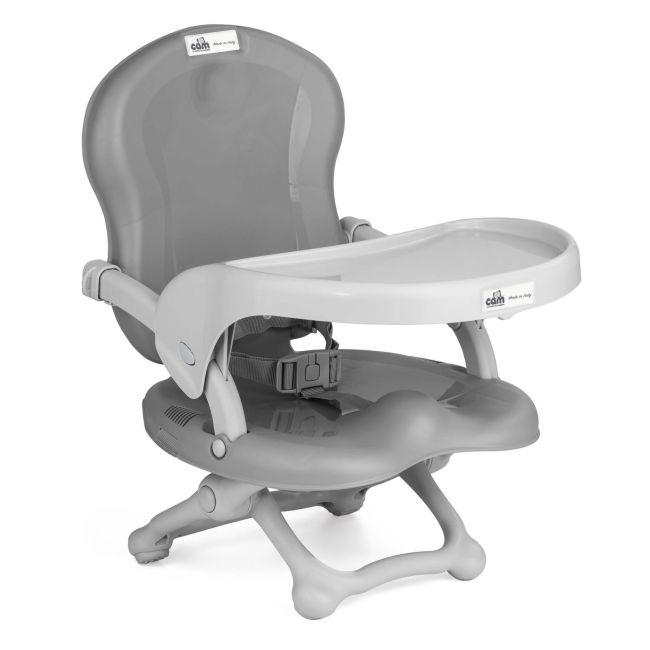 Scaun De Masa Cam   Smarty, Inaltime Ajustabila, Varsta 6-36 Luni, Pliabil, Centura De Siguranta In 3 Puncte, Gri Pjb9363328