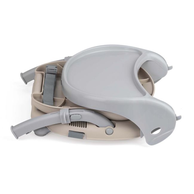 Scaun De Masa Cam   Smarty, Inaltime Ajustabila, Varsta 6-36 Luni, Pliabil, Centura De Siguranta In 3 Puncte, Gri Pjb9363328