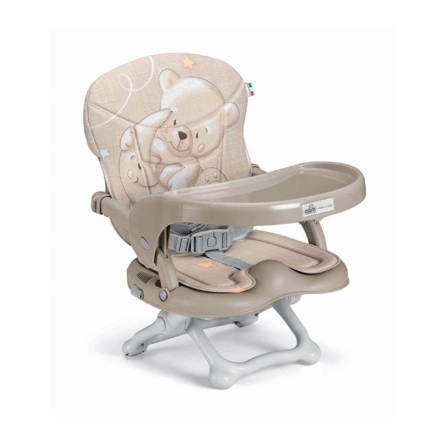 Scaun De Masa Cam   Smarty Pop, Inaltime Ajustabila, Varsta 6-36 Luni, Pliabil, Centura De Siguranta In 3 Puncte, Bej Pjb9343337