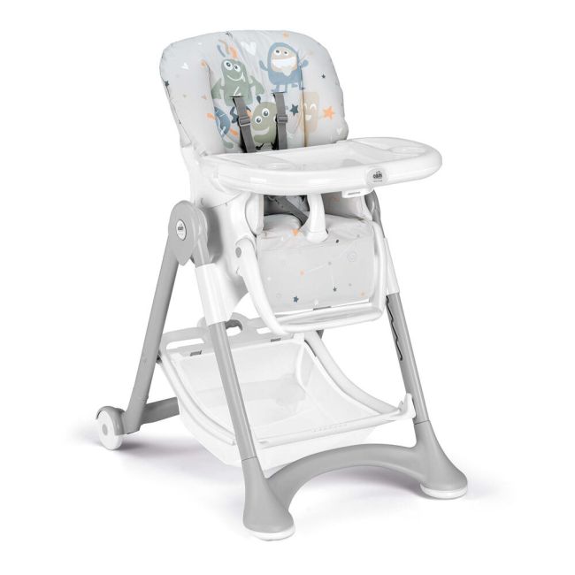 Scaun De Masa Multifunctional Pentru Bebelusi Si Copii, Cam   Campione, Inaltime Ajustabila, Varsta 6-36 Luni, Pliabil, Centura De Siguranta In 5 Puncte, 3 Tavite Detasabile, Depozitare, Minions Pjb259