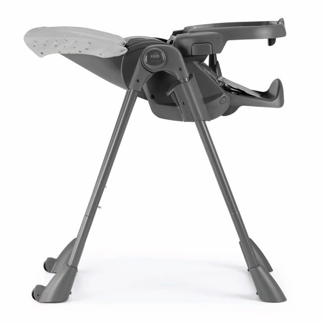 Scaun De Masa Multifunctional Pentru Bebelusi Si Copii, Cam   Pappananna, Inaltime Ajustabila, Varsta 6-36 Luni, Pliabil, Centura De Siguranta In 5 Puncte, Depozitare, Gri Pjb9225329