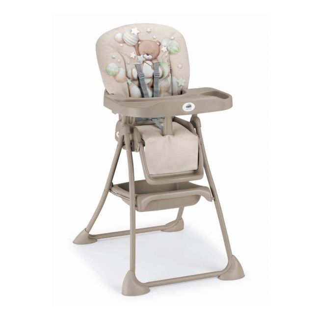 Scaun De Masa Pentru Bebelusi Si Copii, Cam   Mini, Varsta 0-36 Luni, Pliabil, Centura De Siguranta In 5 Puncte, Depozitare, Crem Pjb9444508