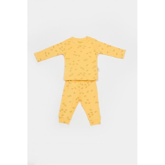 Set 3 piese:bluza, pantaloni si caciulita Printed, BabyCosy, 50% modal+50% bumbac, Lamaie (Marime: 12-18 Luni) JEMBC-CSYM25502-12
