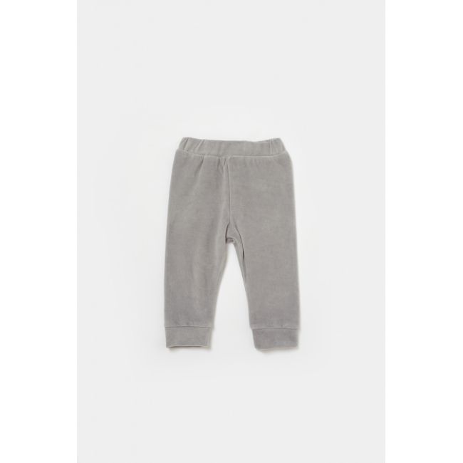 Set bluzita si pantaloni Elefant, 80%bumbac organic si 20% poliester - Gri, BabyCosy (Marime: 9-12 luni) JEMBC-CSYK6051-9