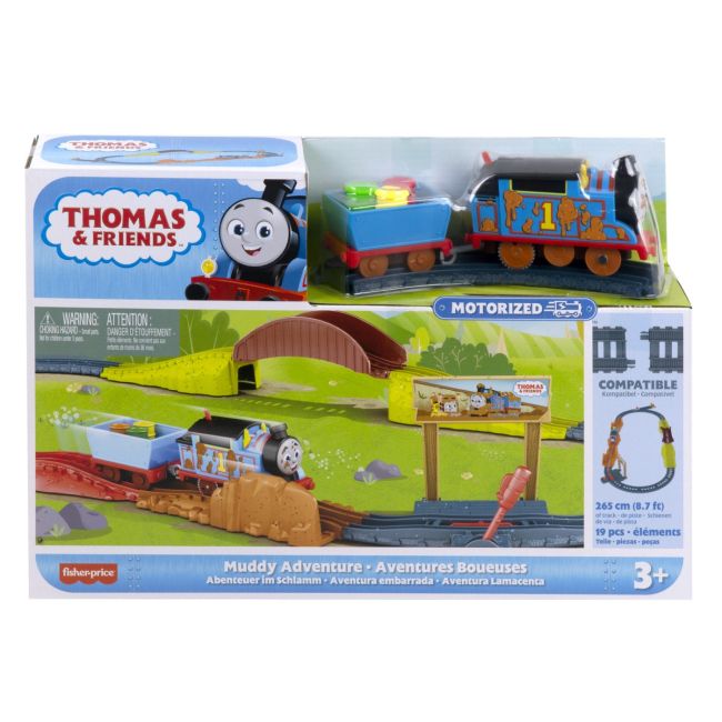 THOMAS SET DE JOACA CU LOCOMOTIVA MUDDY MOTORIZATA SI ACCESORII VIVMTHGY78_HHV98