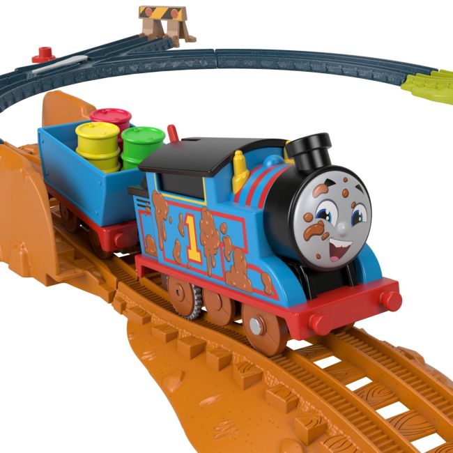 THOMAS SET DE JOACA CU LOCOMOTIVA MUDDY MOTORIZATA SI ACCESORII VIVMTHGY78_HHV98