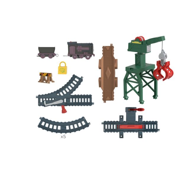 THOMAS SET DE JOACA CU LOCOMOTIVE DIESEL SI CRANKY MOTORIZATE SI ACCESORII VIVMTHGY78_HHW05