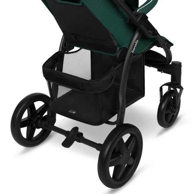 Lionelo - Carucior sport Annet Plus, De la nastere, Cu accesorii si capotina XXL reglabila, 0 - 22 Kg, Conform cu standardele europene de securitate EN1888-1 si EN1888-2, Verde BYNLO-ANNET_PLUS_GREEN_FOREST