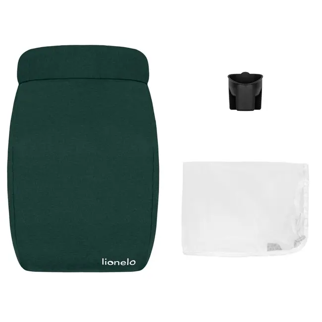 Lionelo - Carucior sport Annet Plus, De la nastere, Cu accesorii si capotina XXL reglabila, 0 - 22 Kg, Conform cu standardele europene de securitate EN1888-1 si EN1888-2, Verde BYNLO-ANNET_PLUS_GREEN_FOREST