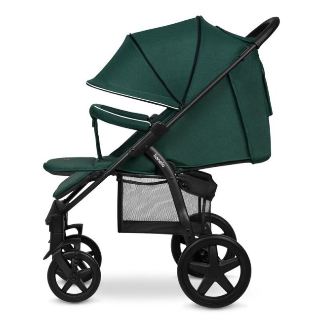 Lionelo - Carucior sport Annet Plus, De la nastere, Cu accesorii si capotina XXL reglabila, 0 - 22 Kg, Conform cu standardele europene de securitate EN1888-1 si EN1888-2, Verde BYNLO-ANNET_PLUS_GREEN_FOREST