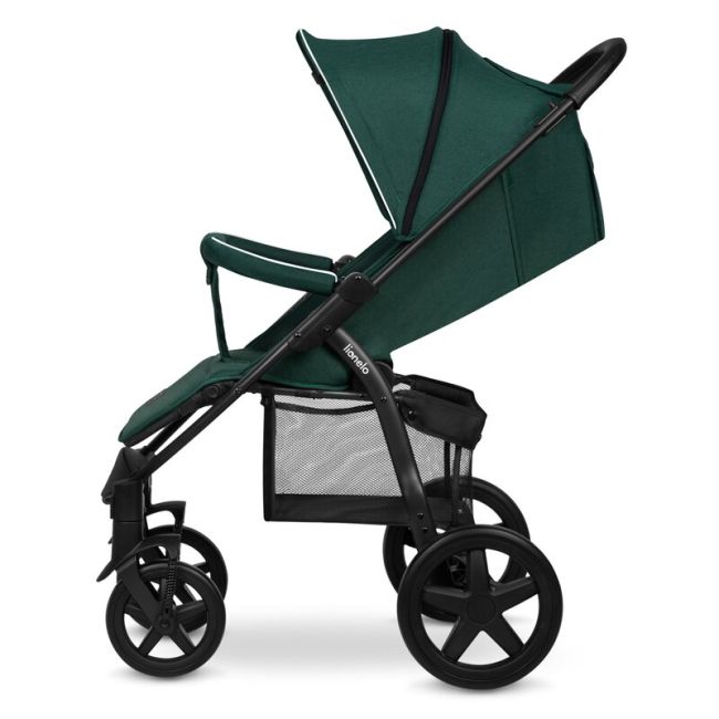 Lionelo - Carucior sport Annet Plus, De la nastere, Cu accesorii si capotina XXL reglabila, 0 - 22 Kg, Conform cu standardele europene de securitate EN1888-1 si EN1888-2, Verde BYNLO-ANNET_PLUS_GREEN_FOREST