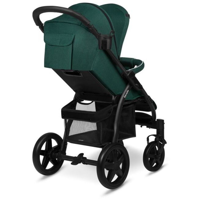 Lionelo - Carucior sport Annet Plus, De la nastere, Cu accesorii si capotina XXL reglabila, 0 - 22 Kg, Conform cu standardele europene de securitate EN1888-1 si EN1888-2, Verde BYNLO-ANNET_PLUS_GREEN_FOREST