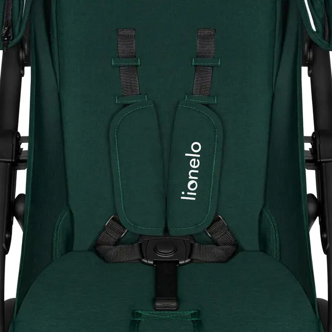 Lionelo - Carucior sport Annet Plus, De la nastere, Cu accesorii si capotina XXL reglabila, 0 - 22 Kg, Conform cu standardele europene de securitate EN1888-1 si EN1888-2, Verde BYNLO-ANNET_PLUS_GREEN_FOREST