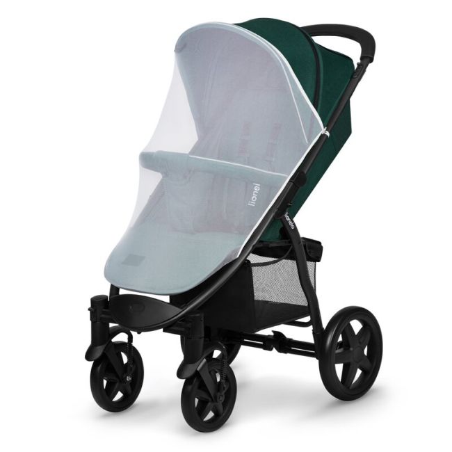 Lionelo - Carucior sport Annet Plus, De la nastere, Cu accesorii si capotina XXL reglabila, 0 - 22 Kg, Conform cu standardele europene de securitate EN1888-1 si EN1888-2, Verde BYNLO-ANNET_PLUS_GREEN_FOREST