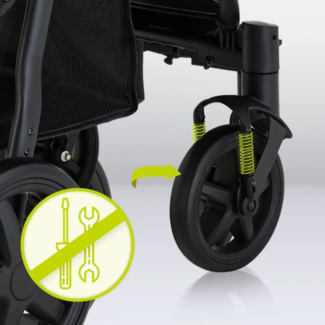 Lionelo - Carucior sport Annet Plus, De la nastere, Cu accesorii si capotina XXL reglabila, 0 - 22 Kg, Conform cu standardele europene de securitate EN1888-1 si EN1888-2, Verde BYNLO-ANNET_PLUS_GREEN_FOREST