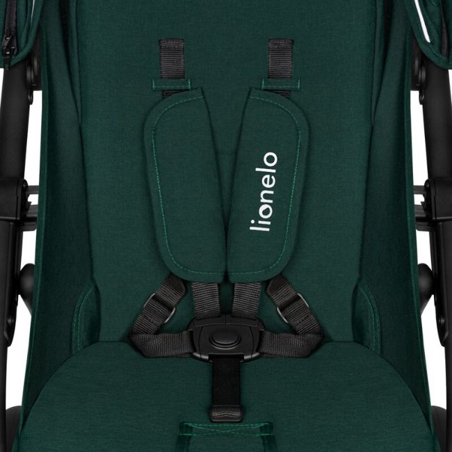 Lionelo - Carucior sport Annet Plus, De la nastere, Cu accesorii si capotina XXL reglabila, 0 - 22 Kg, Conform cu standardele europene de securitate EN1888-1 si EN1888-2, Verde BYNLO-ANNET_PLUS_GREEN_FOREST