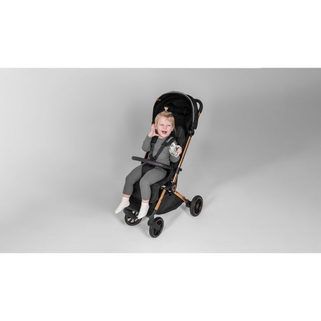 Lionelo - Carucior sport Cloe, De la nastere, Cu accesorii, Cadru din aluminiu, 0-22 kg, Usor, Pliabil cu o singura mana, Ideal pentru toate tipurile de suprafete, Bej BYNLO-CLOE_BEIGE_SAND