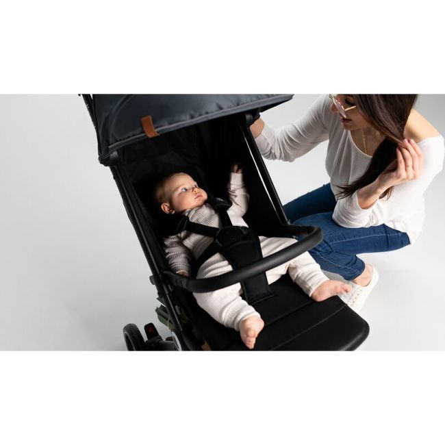 Lionelo - Carucior sport Cloe, De la nastere, Cu accesorii, Cadru din aluminiu, 0-22 kg, Usor, Pliabil cu o singura mana, Ideal pentru toate tipurile de suprafete, Bej BYNLO-CLOE_BEIGE_SAND