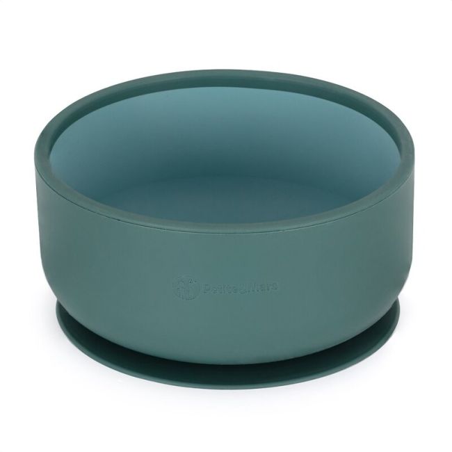 Petite&Mars - Bol Take&Match, Cu ventuza, Silicon, Fara BPA, 450 ml, 6 luni+, Verde BYN718817