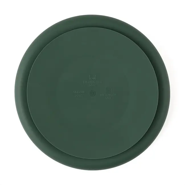 Petite&Mars - Farfurie compartimentata Take&Match, Rotunda, Cu ventuza si 3 compartimente, Silicon, Fara BPA, 500 ml, 6 luni+, Verde BYN715817