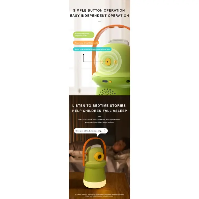 Proiectori povesti cu audio limba engleza si lampa de veghe Mideer CT6272 BBJCT6272_Initiala