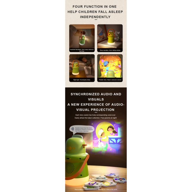 Proiectori povesti cu audio limba engleza si lampa de veghe Mideer CT6272 BBJCT6272_Initiala