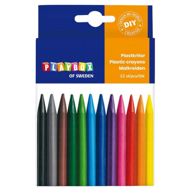 Set 12 creioane colorate cerate - okepb2470382