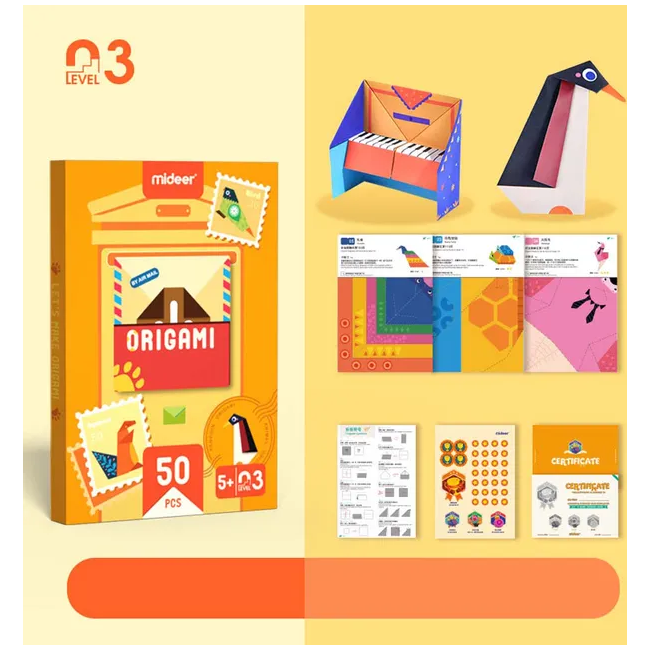 Set Origami Nivel Avansat 50 fise Mideer MD2090 BBJMD2090_Initiala