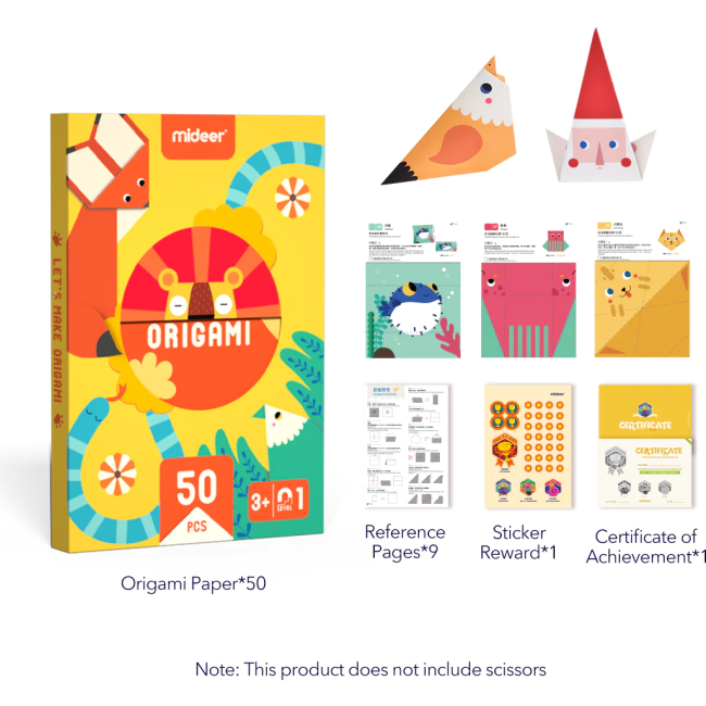 Set Origami Nivel Incepator 50 fise Mideer MD2088 BBJMD2088_Initiala