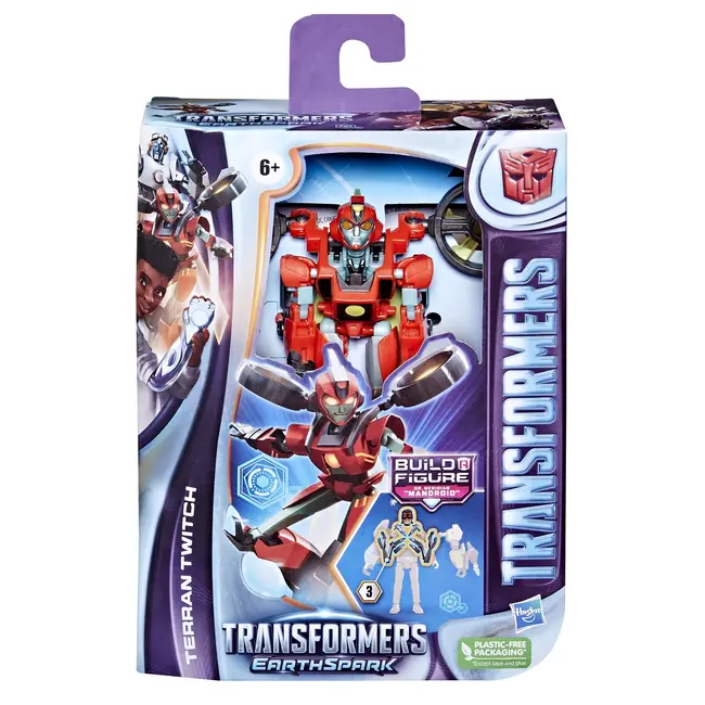 TRANSFORMERS FIGURINA EARTHSPARK DELUXE TERRAN TWITCH 12.5CM VIVF6231_F6734