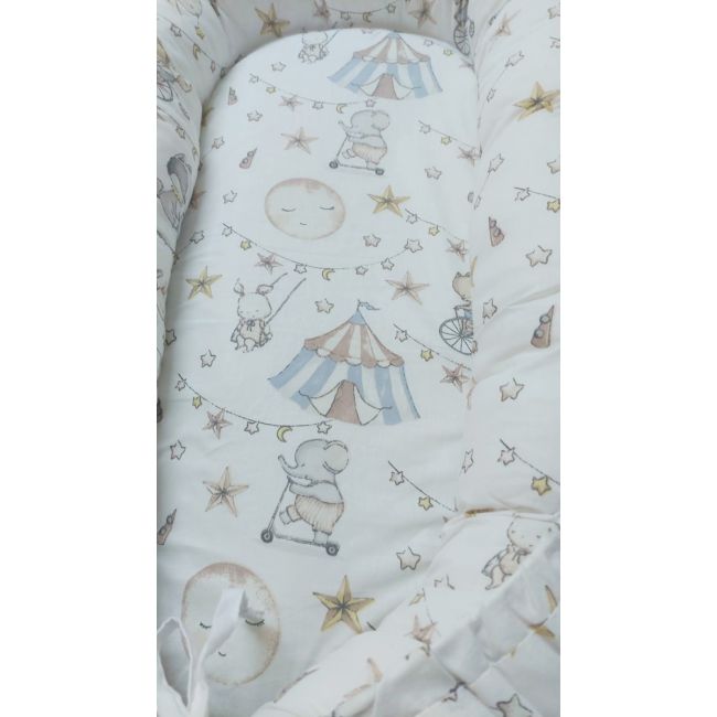 Baby nest din bumbac, Appekids, Circus KRT138800