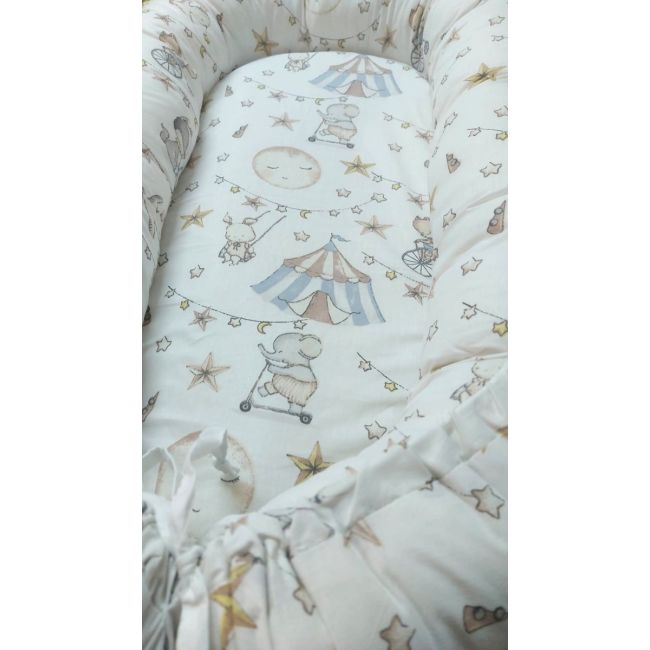 Baby nest din bumbac, Appekids, Circus KRT138800