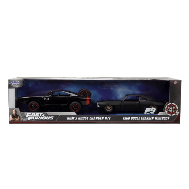 JADA FAST AND FURIOUS SET MASINUTE METALICE DODGE CHARGER RT SI DODGE CHARGER WIDEBODY SCARA 1:32 VIV253204006