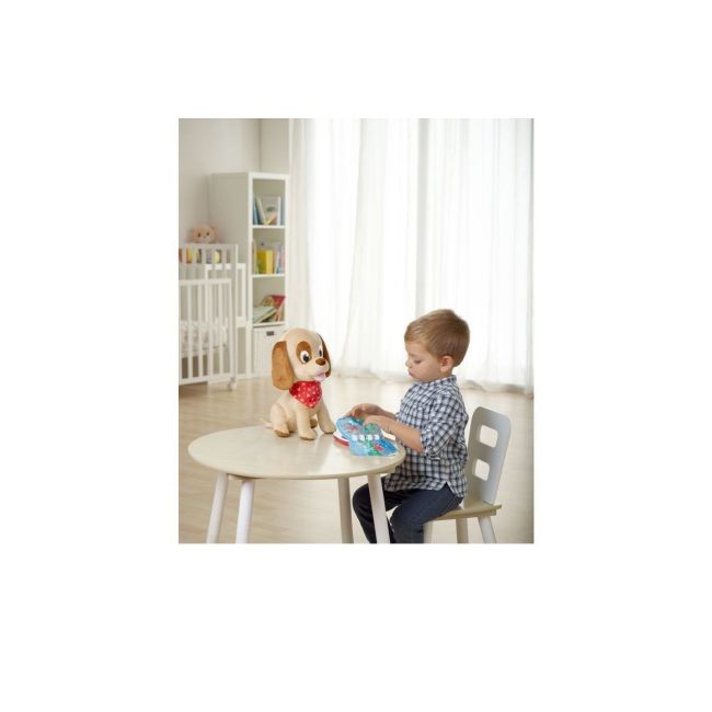 Jucarie interactiva Chicco, Catelusul povestitor Lucky, limba franceza, 18luni+ CHC09606-1