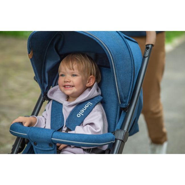 Lionelo - Carucior sport Annet Plus, De la nastere, Cu accesorii si capotina XXL reglabila, 0 - 22 Kg, Conform cu standardele europene de securitate EN1888-1 si EN1888-2, Verde BYNLO-ANNET_PLUS_GREEN_FOREST