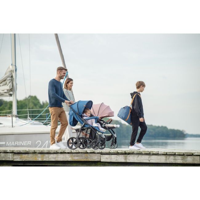 Lionelo - Carucior sport Annet Plus, De la nastere, Cu accesorii si capotina XXL reglabila, 0 - 22 Kg, Conform cu standardele europene de securitate EN1888-1 si EN1888-2, Verde BYNLO-ANNET_PLUS_GREEN_FOREST