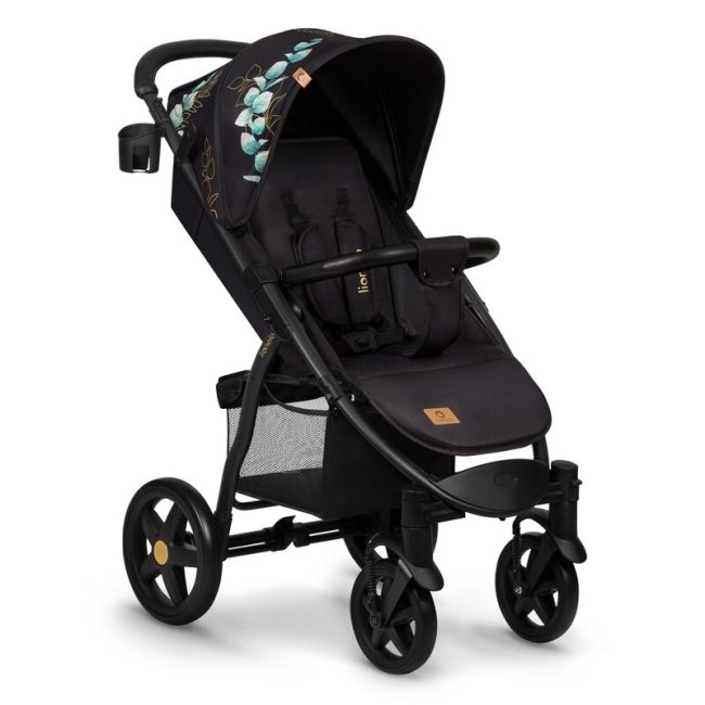 Lionelo - Carucior sport Annet Plus, Editie limitata, De la nastere, Cu accesorii si capotina XXL reglabila, 0 - 22 Kg, Conform cu standardele europene de securitate EN1888-1 si EN1888-2, Negru BYNLO-ANNET_PLUS_GOLDEN_MOMENTS