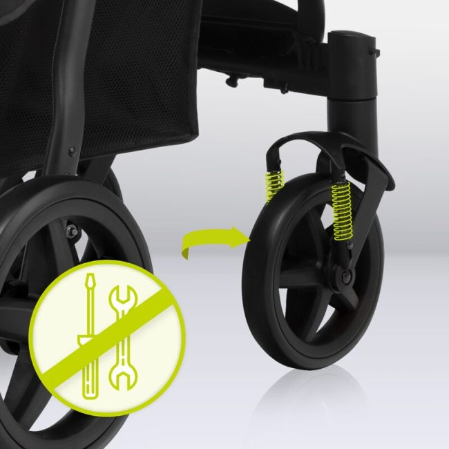 Lionelo - Carucior sport Annet Plus, Editie limitata, De la nastere, Cu accesorii si capotina XXL reglabila, 0 - 22 Kg, Conform cu standardele europene de securitate EN1888-1 si EN1888-2, Negru BYNLO-ANNET_PLUS_GOLDEN_MOMENTS