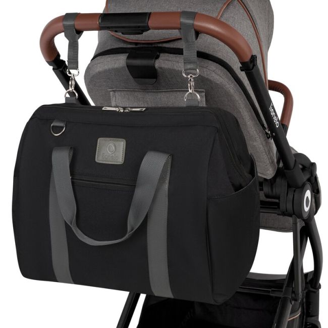 Lionelo - Geanta pentru mamici Ida Cu multiple compartimente, Negru BYNLO-IDA_BLACK_ONYX
